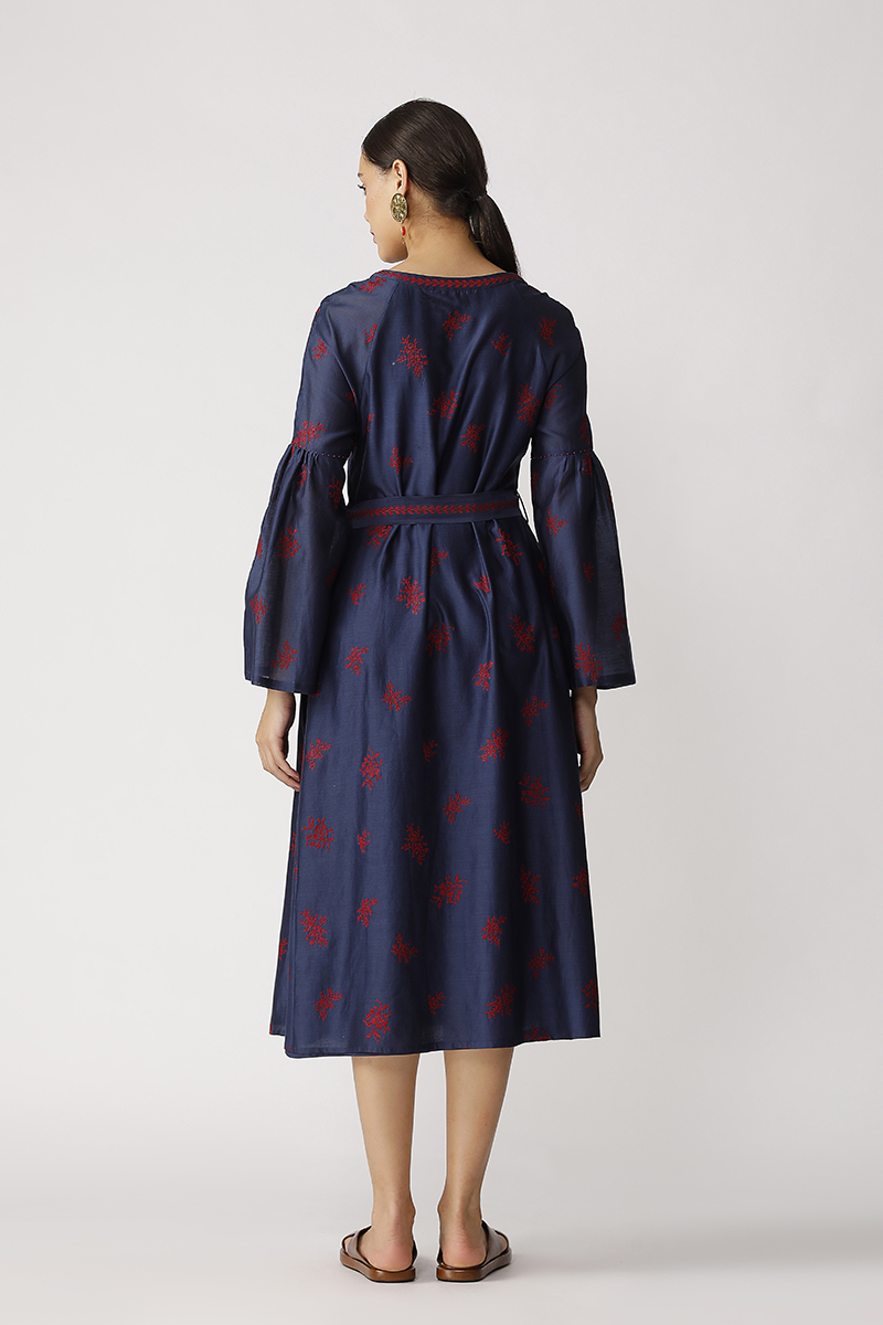 Jonah Belted Embroidered Dress
